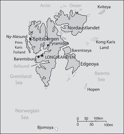 Svalbard sv country map 809GR