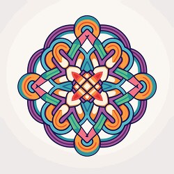 symmetrical celtic knot design clip art