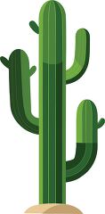 tall green saguaro cactus clipart