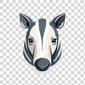 tapir face transparent