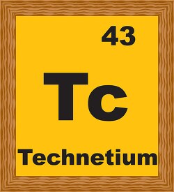 technetium periodic chart clipart