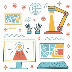 technology interface clipart