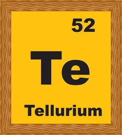 tellurium periodic chart clipart