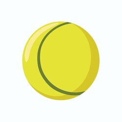 tennis ball in the image is bright yellow