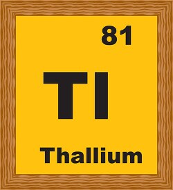 thallium periodic chart clipart