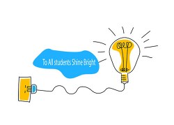 to all students shine bright animated clipart