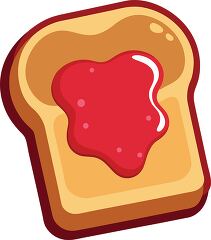 toast with strawberry jelly