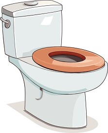 toilet lid Flat realistic illustration