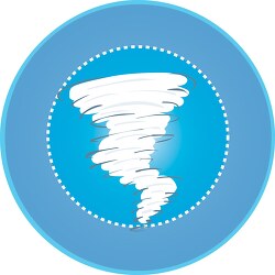 tornado blue circle icon