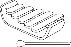 toy xylophone printable outline clipart