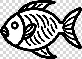 transparent png fish black line icon