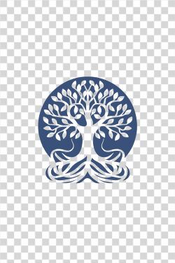 Tree of Life Logo Design With Minimal Flat Colors