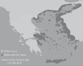 tribal and city area map ancient greek gray clipart
