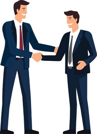 two business men wearing suits shaking hands