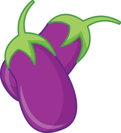 two eggplant clipart 7254