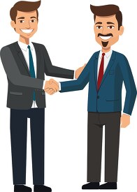 two men in agreement shake hands 