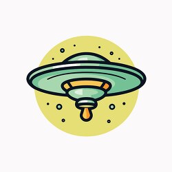 ufo icon style clip art