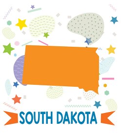 usa south dakota illustrated stylized map copy3