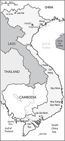 Vietnam vm country map gray color