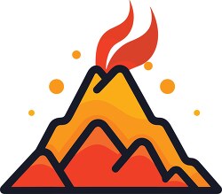 volcano icon clip art