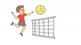 volleyball animated clipart