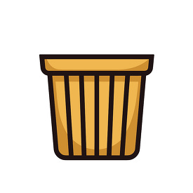 wastebasket icon style clip art