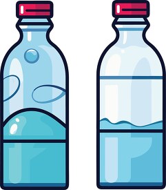 water bottles camping clip art