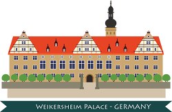 weikersheim palace castle germany clipart