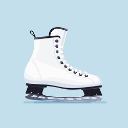 white ice skates side view