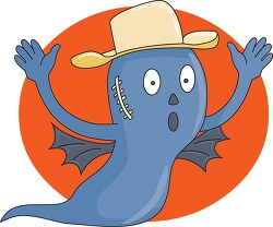 winged ghost with hat