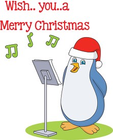 wish you a merry christmas penguin