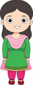 woman in pakistan costume pakistan asia clipart