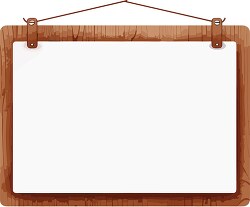 wooden signboard blank empty white space