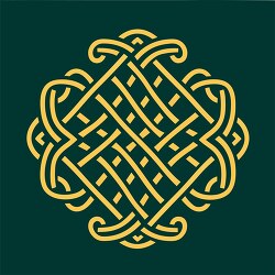 yellow celtic knot simple geometric celtic