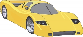 yellow italian luxury sports car