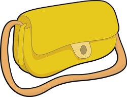 yellow shoulder bags clipart