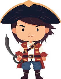 young pirate holding a sword