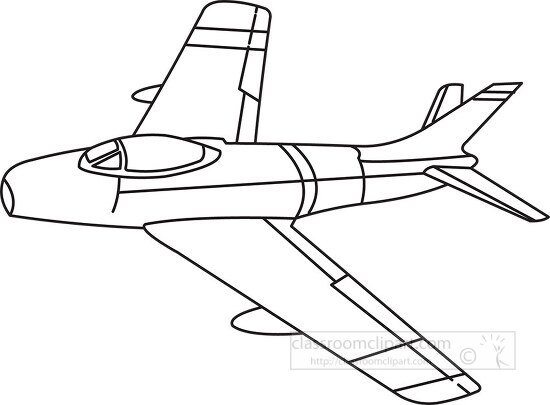 156 aircraft black white outline clipart
