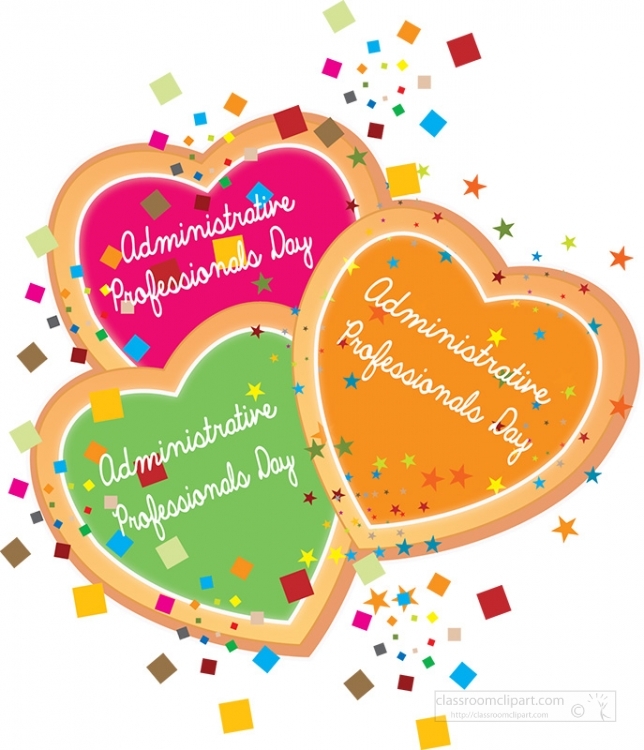 administrative professionals day cookies clipart 2