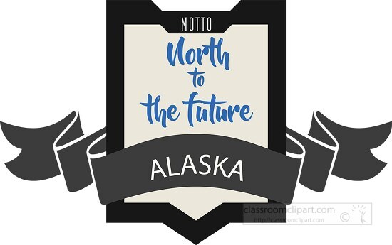 alaska state motto clipart image