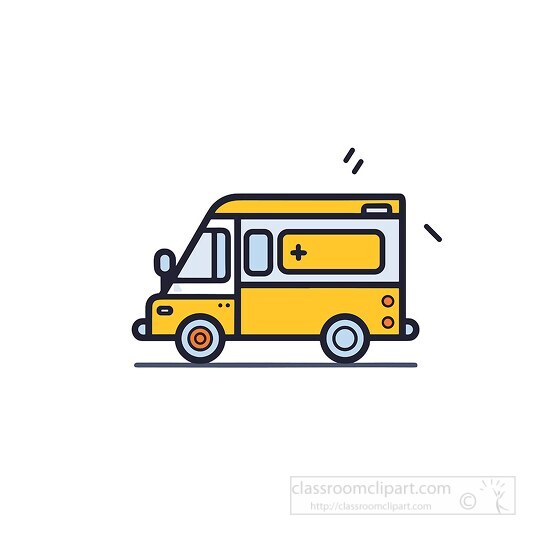 ambulance icon style clip art