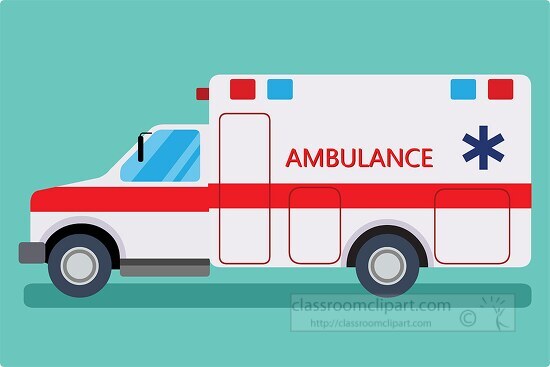 ambulance used to carry sick or injured people clipart