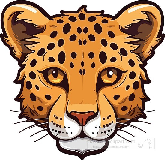 cartoon leopard face