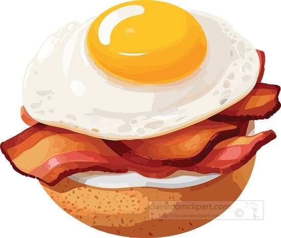 bacon roll clipart