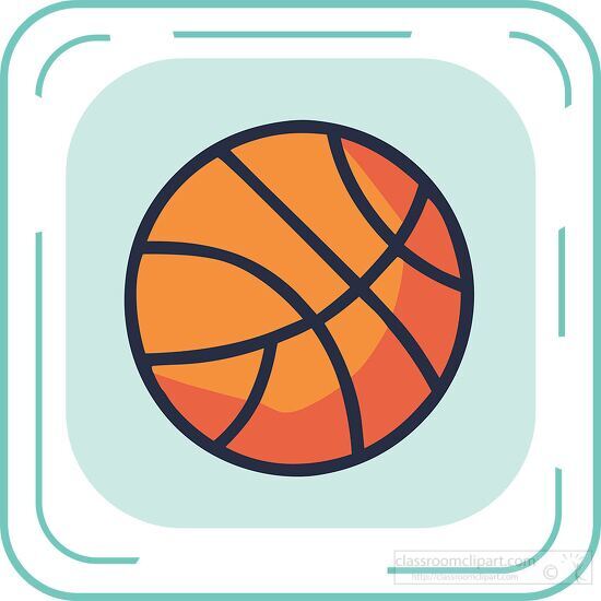 basketball blue line icon