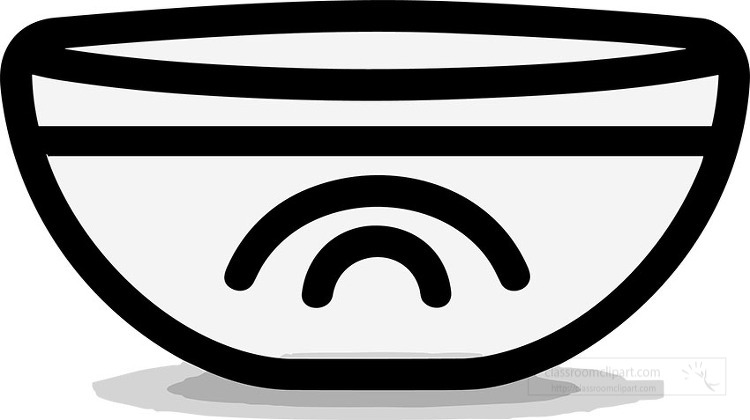 black outline icon bowl