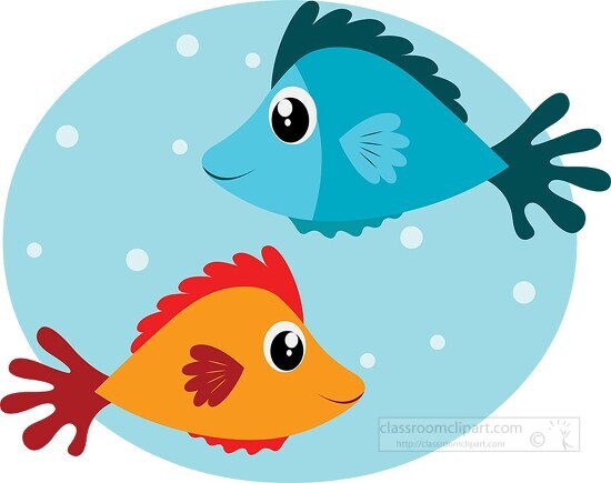 blue and orange fish with a red and blue tail swimming in water