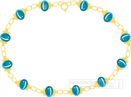 blue bead gold braclet jewelry