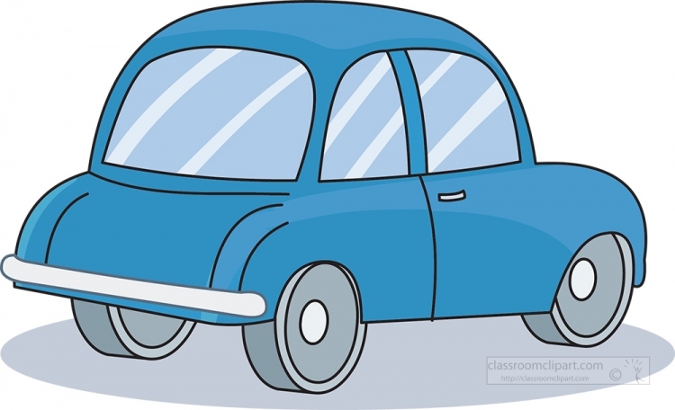 Blue Car Cartoon Clipart