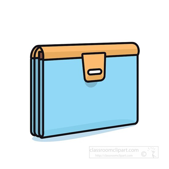 blue folder icon style clipart
